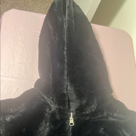 Reversible Hooded Faux Fur Jacket - Picture 3 of 8